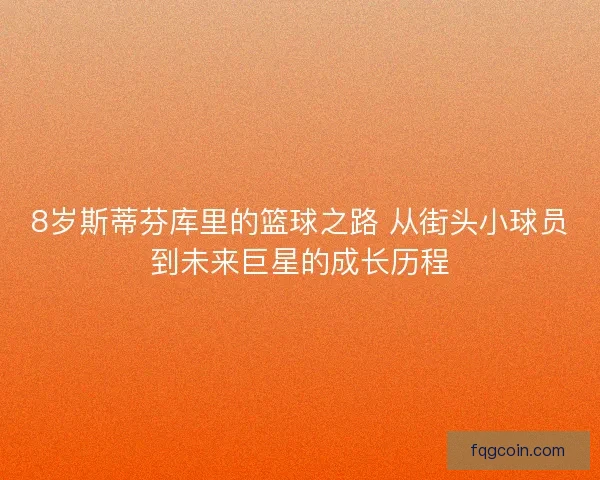 8岁斯蒂芬库里的篮球之路 从街头小球员到未来巨星的成长历程